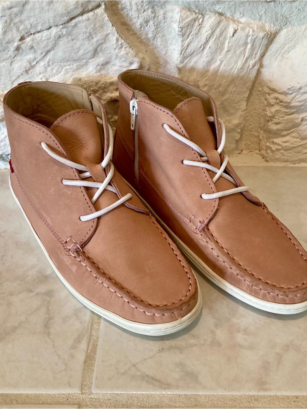 NWOT Marc Joseph New York Kids "West Bo" Leather Casual Ankle Boots